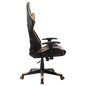 vidaXL Silla de gaming de cuero sintético negro y naranja vidaXL Silla de gaming de cuero sintético negro y naranja