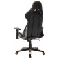 vidaXL Silla de gaming de cuero sintético negro y naranja vidaXL Silla de gaming de cuero sintético negro y naranja