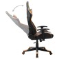 vidaXL Silla de gaming de cuero sintético negro y naranja vidaXL Silla de gaming de cuero sintético negro y naranja