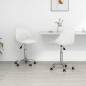 vidaXL Sillas de comedor giratorias 2 unidades cuero sintético blanco vidaXL Sillas de comedor giratorias 2 unidades cuero sintético blanco