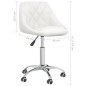 vidaXL Sillas de comedor giratorias 2 unidades cuero sintético blanco vidaXL Sillas de comedor giratorias 2 unidades cuero sintético blanco