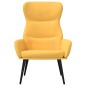 vidaXL Sillón de relax de tela amarillo mostaza vidaXL Sillón de relax de tela amarillo mostaza