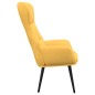 vidaXL Sillón de relax de tela amarillo mostaza vidaXL Sillón de relax de tela amarillo mostaza