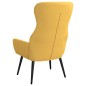 vidaXL Sillón de relax de tela amarillo mostaza vidaXL Sillón de relax de tela amarillo mostaza