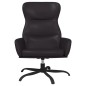 vidaXL Sillón de relax de cuero sintético negro vidaXL Sillón de relax de cuero sintético negro