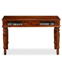 vidaXL Escritorio de madera maciza de sheesham 120x50x76 cm