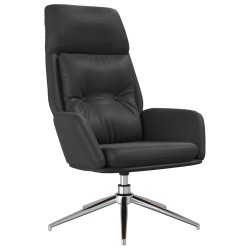 vidaXL Sillón de relax de cuero auténtico negro