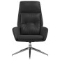 vidaXL Sillón de relax de cuero auténtico negro