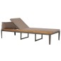 vidaXL Tumbona con cojines madera maciza de acacia marrón vidaXL Tumbona con cojines madera maciza de acacia marrón