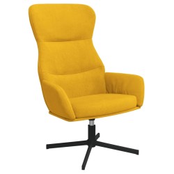 vidaXL Silla de relajación de terciopelo amarillo mostaza