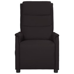 vidaXL Sillón de masaje de cuero sintético negro