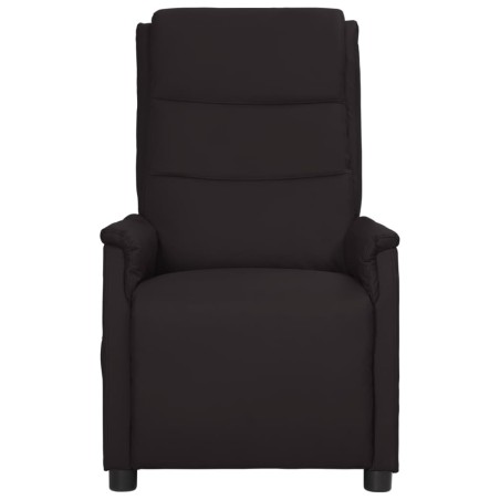 vidaXL Sillón de masaje de cuero sintético negro