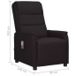 vidaXL Sillón de masaje de cuero sintético negro vidaXL Sillón de masaje de cuero sintético negro