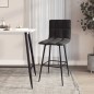 vidaXL Taburete de cocina de terciopelo negro