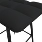 vidaXL Taburete de cocina de terciopelo negro