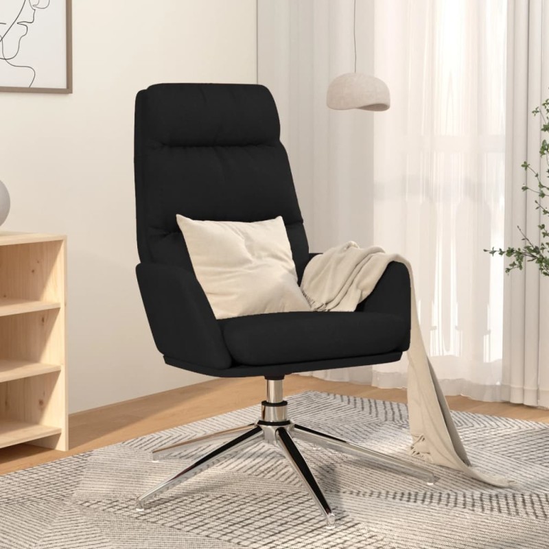 vidaXL Sillón de relax de tela negro vidaXL Sillón de relax de tela negro