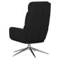 vidaXL Sillón de relax de tela negro vidaXL Sillón de relax de tela negro