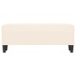 vidaXL Banco de terciopelo color crema 100x35x41 cm vidaXL Banco de terciopelo color crema 100x35x41 cm