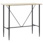 vidaXL Juego de mesa alta y taburetes 5 piezas plástico negro