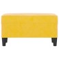 vidaXL Banco de terciopelo amarillo 70x35x41 cm vidaXL Banco de terciopelo amarillo 70x35x41 cm