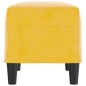 vidaXL Banco de terciopelo amarillo 70x35x41 cm vidaXL Banco de terciopelo amarillo 70x35x41 cm