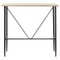 vidaXL Juego de mesa alta y taburetes 5 piezas plástico negro