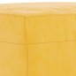 vidaXL Banco de terciopelo amarillo 70x35x41 cm vidaXL Banco de terciopelo amarillo 70x35x41 cm