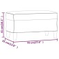 vidaXL Banco de cuero sintético negro 70x35x41 cm vidaXL Banco de cuero sintético negro 70x35x41 cm
