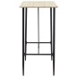 vidaXL Juego de mesa alta y taburetes 5 piezas plástico negro