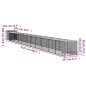 vidaXL Caseta perros con corral acero galvanizado gris 110x1221x110 cm