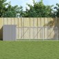 vidaXL Caseta perro corral acero galvanizado gris claro 110x1221x110cm vidaXL Caseta perro corral acero galvanizado gris claro 110x1221x110cm