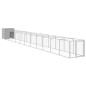 vidaXL Caseta perro corral acero galvanizado gris claro 110x1221x110cm vidaXL Caseta perro corral acero galvanizado gris claro 110x1221x110cm