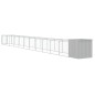 vidaXL Caseta perro corral acero galvanizado gris claro 110x1221x110cm vidaXL Caseta perro corral acero galvanizado gris claro 110x1221x110cm