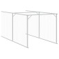 vidaXL Caseta perro corral acero galvanizado gris claro 110x1221x110cm vidaXL Caseta perro corral acero galvanizado gris claro 110x1221x110cm