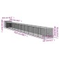 vidaXL Caseta perro corral acero galvanizado gris claro 110x1221x110cm vidaXL Caseta perro corral acero galvanizado gris claro 110x1221x110cm