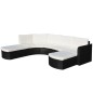 vidaXL Set de muebles de jardín 4 pzas y cojines ratán sintético negro