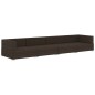 vidaXL Set sofás de jardín 4 piezas y cojines ratán sintético marrón vidaXL Set sofás de jardín 4 piezas y cojines ratán sintético marrón