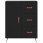vidaXL Aparador alto madera contrachapada negro 69,5x34x180 cm vidaXL Aparador alto madera contrachapada negro 69,5x34x180 cm