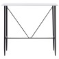 vidaXL Juego de mesa alta y taburetes 5 piezas plástico negro vidaXL Juego de mesa alta y taburetes 5 piezas plástico negro