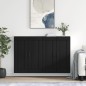 vidaXL Armarios de pared 2 uds madera de ingeniería negro vidaXL Armarios de pared 2 uds madera de ingeniería negro
