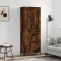 vidaXL Aparador alto madera contrachapada roble ahumado 69,5x34x180 cm vidaXL Aparador alto madera contrachapada roble ahumado 69,5x34x180 cm