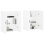 vidaXL Armarios de pared 2 unidades blanco 69,5x34x90 cm vidaXL Armarios de pared 2 unidades blanco 69,5x34x90 cm