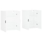 vidaXL Armarios de pared 2 unidades blanco 69,5x34x90 cm vidaXL Armarios de pared 2 unidades blanco 69,5x34x90 cm