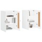 vidaXL Armarios de pared 2 uds madera de ingeniería blanco brillante vidaXL Armarios de pared 2 uds madera de ingeniería blanco brillante