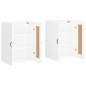 vidaXL Armarios de pared 2 uds madera de ingeniería blanco brillante vidaXL Armarios de pared 2 uds madera de ingeniería blanco brillante