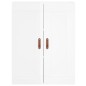 vidaXL Armarios de pared 2 uds madera de ingeniería blanco brillante vidaXL Armarios de pared 2 uds madera de ingeniería blanco brillante
