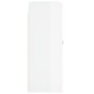 vidaXL Armarios de pared 2 uds madera de ingeniería blanco brillante vidaXL Armarios de pared 2 uds madera de ingeniería blanco brillante
