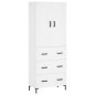 vidaXL Aparador alto madera contrachapada blanco 69,5x34x180 cm vidaXL Aparador alto madera contrachapada blanco 69,5x34x180 cm
