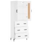 vidaXL Aparador alto madera contrachapada blanco 69,5x34x180 cm vidaXL Aparador alto madera contrachapada blanco 69,5x34x180 cm