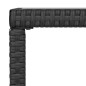 vidaXL Juego de jardín con cojines 4 piezas ratán sintético negro vidaXL Juego de jardín con cojines 4 piezas ratán sintético negro